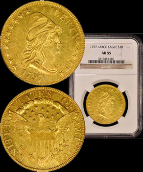 1790's Capped Bust Eagle Two Coin Set