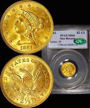 1861 Quarter Eagle