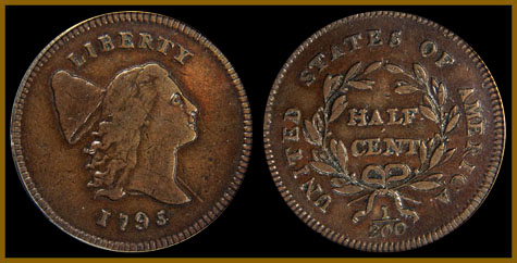 Half Cent - 1795 Half Cent