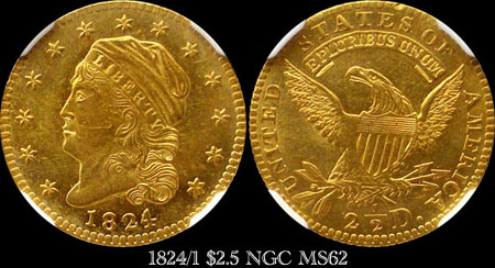 1824/1 Quarter Eagle