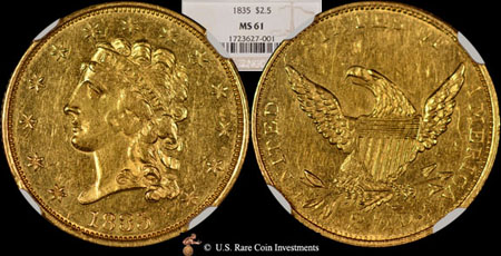 1835 Classic Quarter Eagle