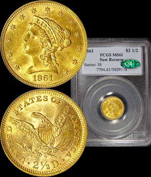 1861 Quarter Eagle