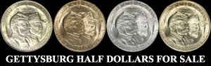 Gettysburg Half Dollar For Sale