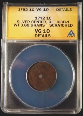 1792 Silver Center Cent