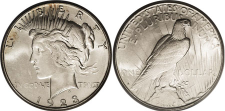 1923-S Silver Dollar