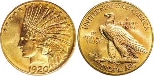 1920-S Gold Eagle