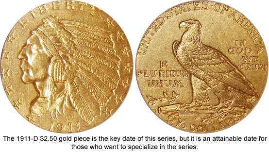 1911-D Indian Quarter Eagle