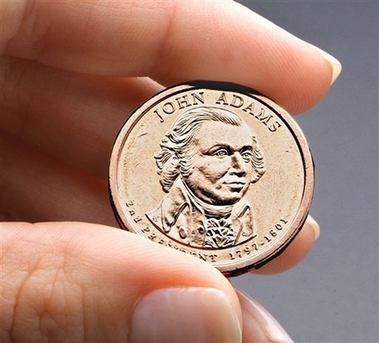 President John Adams presidential $1 coin