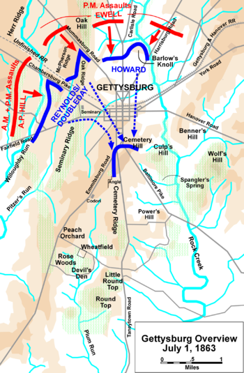 Gettysburg retail map