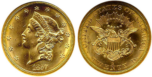 1857-S Double Eagle