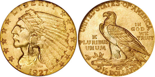1914 Indian Head Quarter Eagle