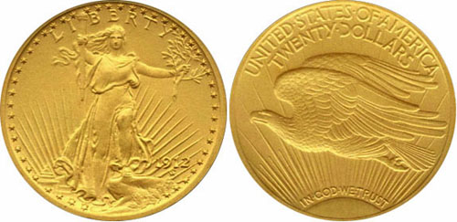 Proof High Relief St. Gaudens