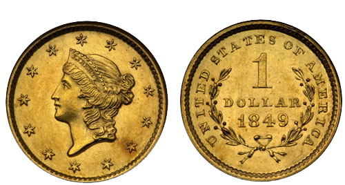 1849 Gold Dollar