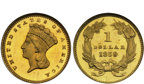 1859 Gold Dollar