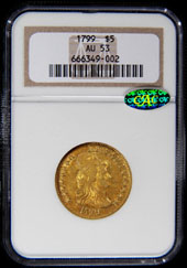 1799 Half Eagle Large Stars Reverse Bo