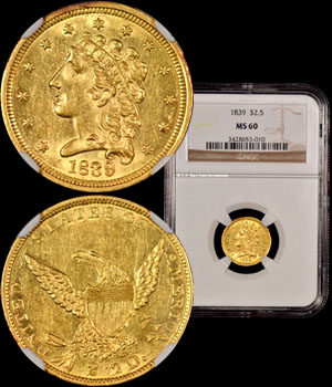 1839 Quarter Eagle