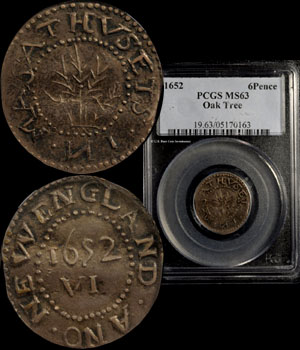 1652 Oak Tree 6 Pence