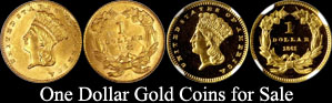 Gold Dollars for Sale