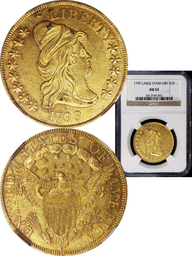 1799 Eagle Large Stars Obverse