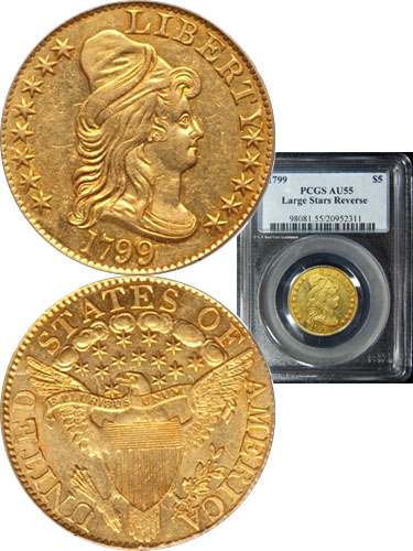 1799 Half Eagle Large Stars Reverse