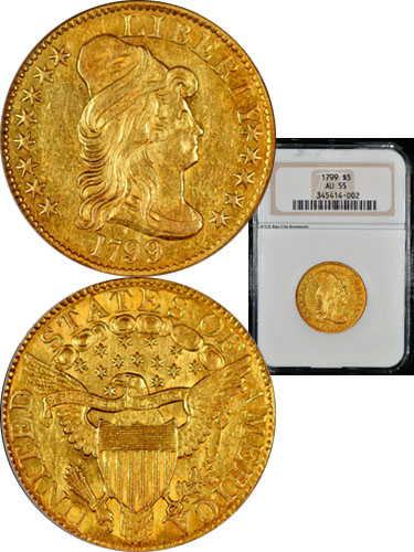 1799 Half Eagle Small Stars Reverse
