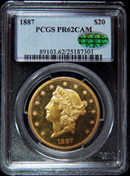 Proof 1887 Double Eagle