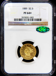 Proof 1889 Quarter Eagle