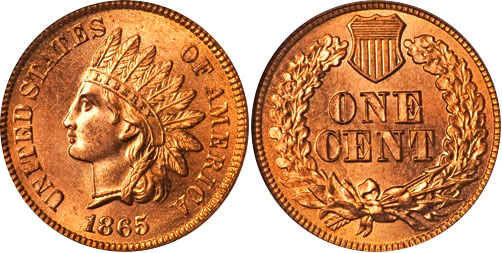 1865 Indian Head Cent
