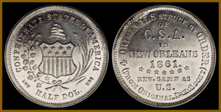 CONFEDERATE CENT 1861  Golden Rule Enterprises Coins