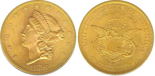 1856-S Double Eagle