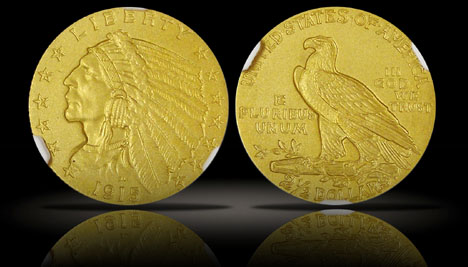 1914 Indian Head Quarter Eagle