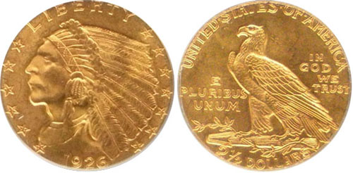 1914 Indian Head Quarter Eagle