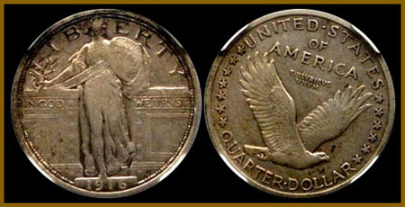 Standing Liberty Quarter Type 1